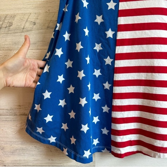 Hanna Anderson Girls 5Y Independence 4th of July
Sleeveless Mini Dress w Pockets - Picture 3 of 8